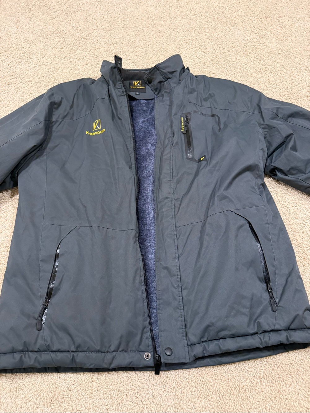 Keevoom Waterproof Ski Jacket Coat Men's Size XL Winter Warm Snow Windproof